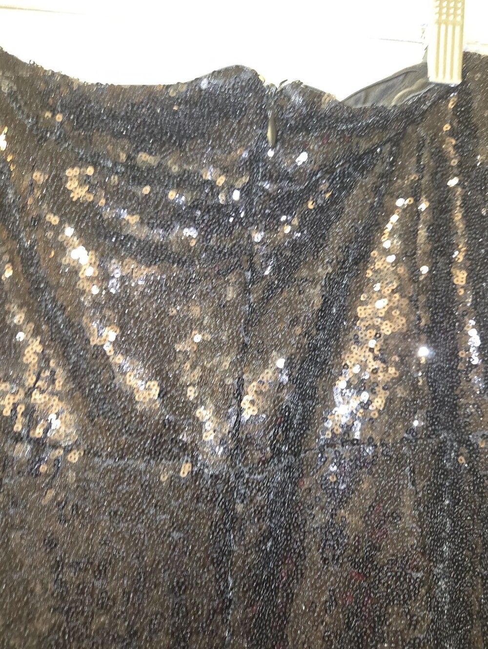 Eloquii Black Sequin Strapless Dress with Slit size 18 - Picture 5 of 5